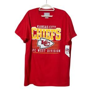 NFL Kansas City Chiefs Men’s T-Shirt Large Red Sports Football Fall Fan NWT
